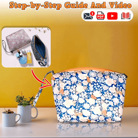 Cute Toiletry Pouch PDF Download Pattern (3 sizes included)