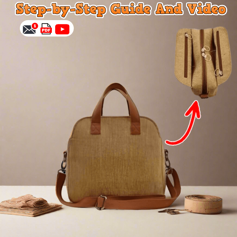 Multi-Compartment Handbag PDF Download Pattern (3 sizes included)