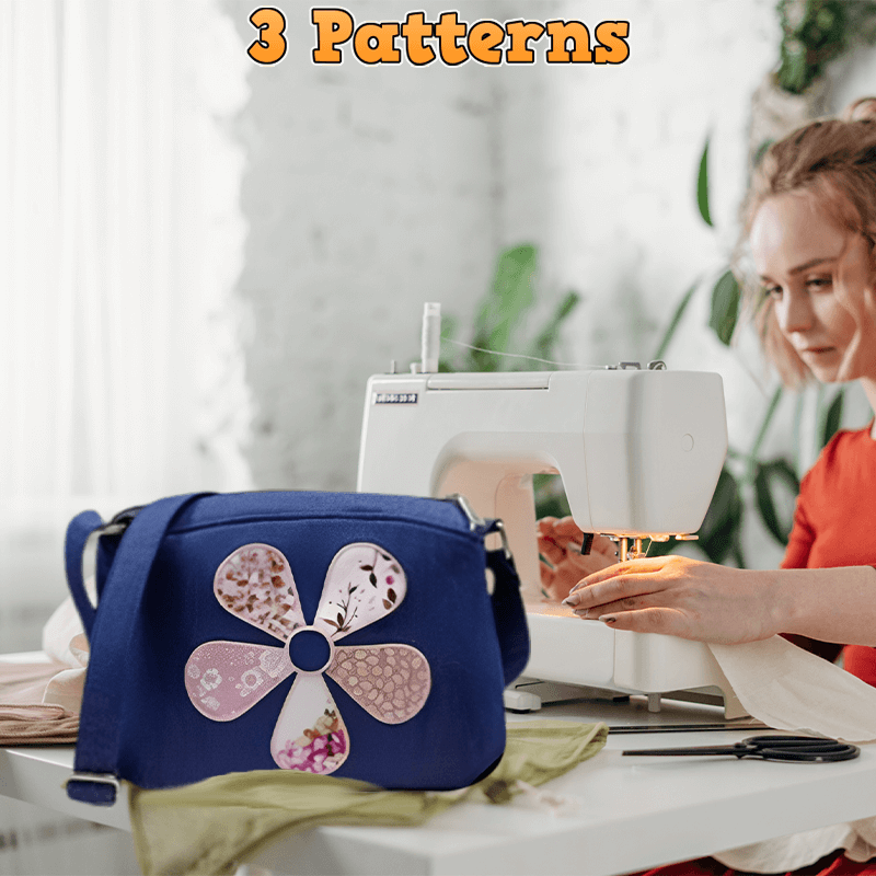 Flower Denim Crossbody Bag PDF Download Pattern (3 sizes included)