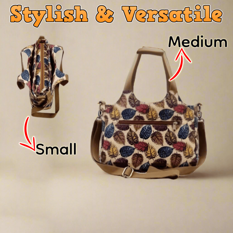 Three-Compartment Zippered Bag PDF Download Pattern (3 sizes included)