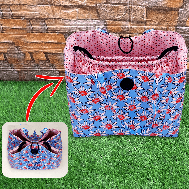 DrawString Hand Bag PDF Download Pattern (3 sizes included)