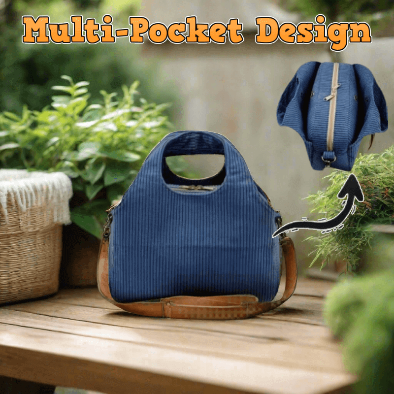 Triple-Compartment Handle Bag PDF Download Pattern (3 sizes included)