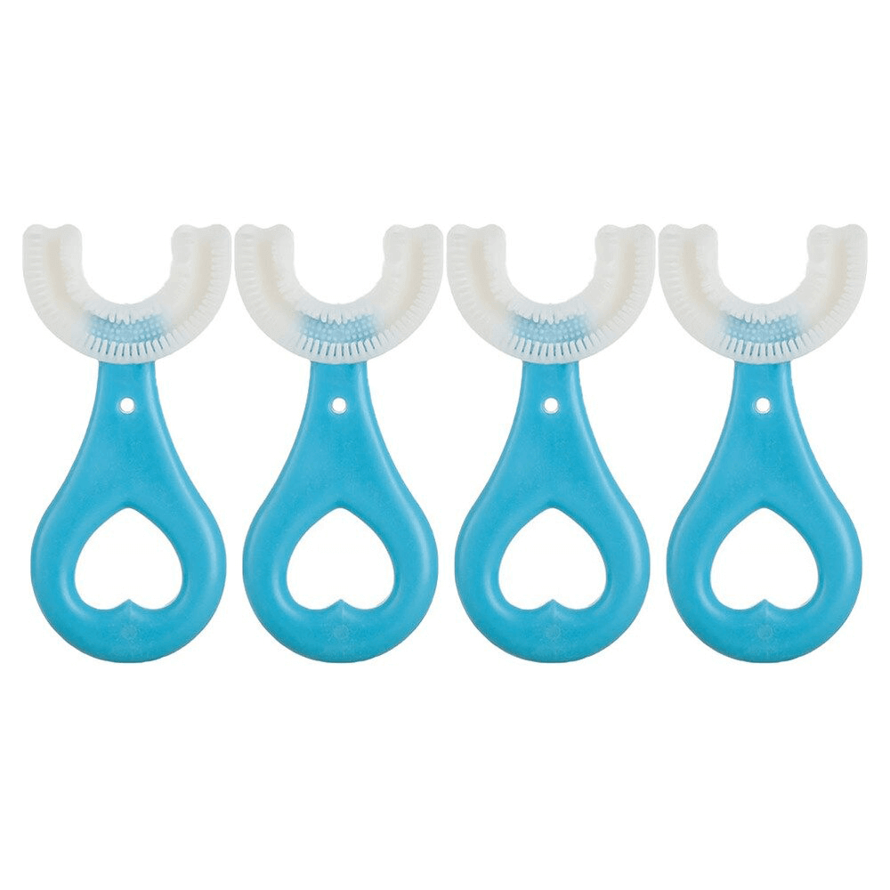 4 Pcs Soft 360° Kids U-shaped Toothbrush - Kid Toothbrush - Children's Soft Toothbrush