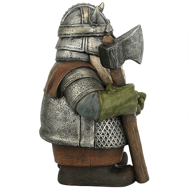 Viking Victor Norse Dwarf Gnome Statue- Viking Gnome