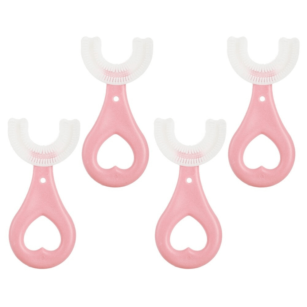 4 Pcs Soft 360° Kids U-shaped Toothbrush - Kid Toothbrush - Children's Soft Toothbrush