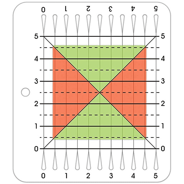 Strips Quilting Ruler (5" x 5")