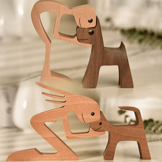 Pet Memorial Gifts | Dog Ornaments | Wood Sculpture |carved Wood Decor | Pet Memorial | Wooden Ornaments