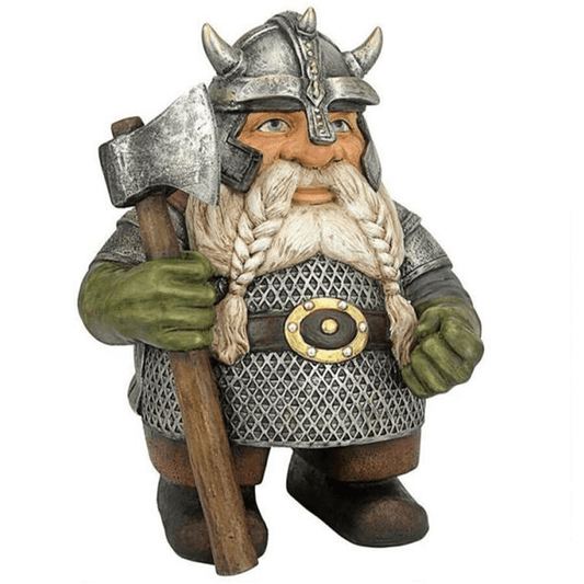 Viking Victor Norse Dwarf Gnome Statue- Viking Gnome