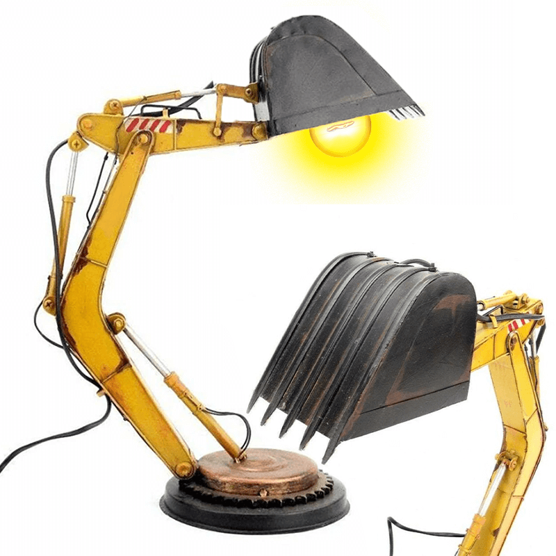 Digger Desk Lamp - 3d Excavator Lampshade Led Table Lamp