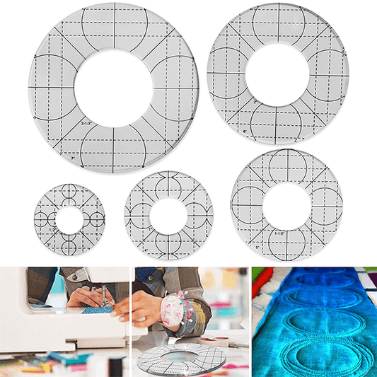 Circle Quilting Template Set (5 PCS)