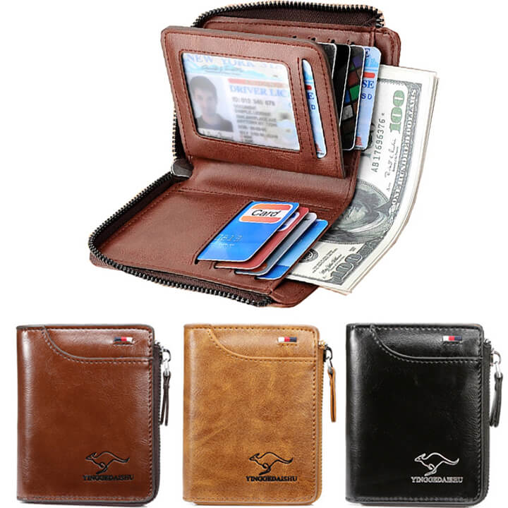 Leather Wallet | Rfid Blocking Wallet | Rfid Protected Wallet | Credit Card Protection Wallet