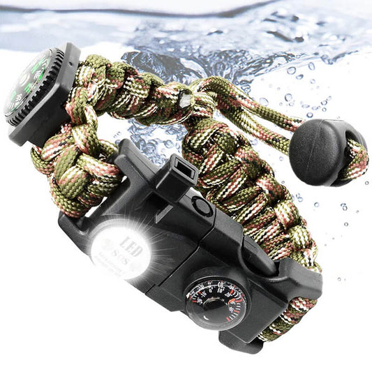 Paracord Bracelet , survival bracelet - Bracelet Compass