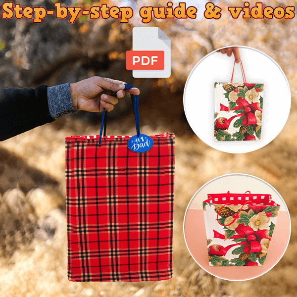 Gift Bag PDF Download Pattern (2 sizes included)