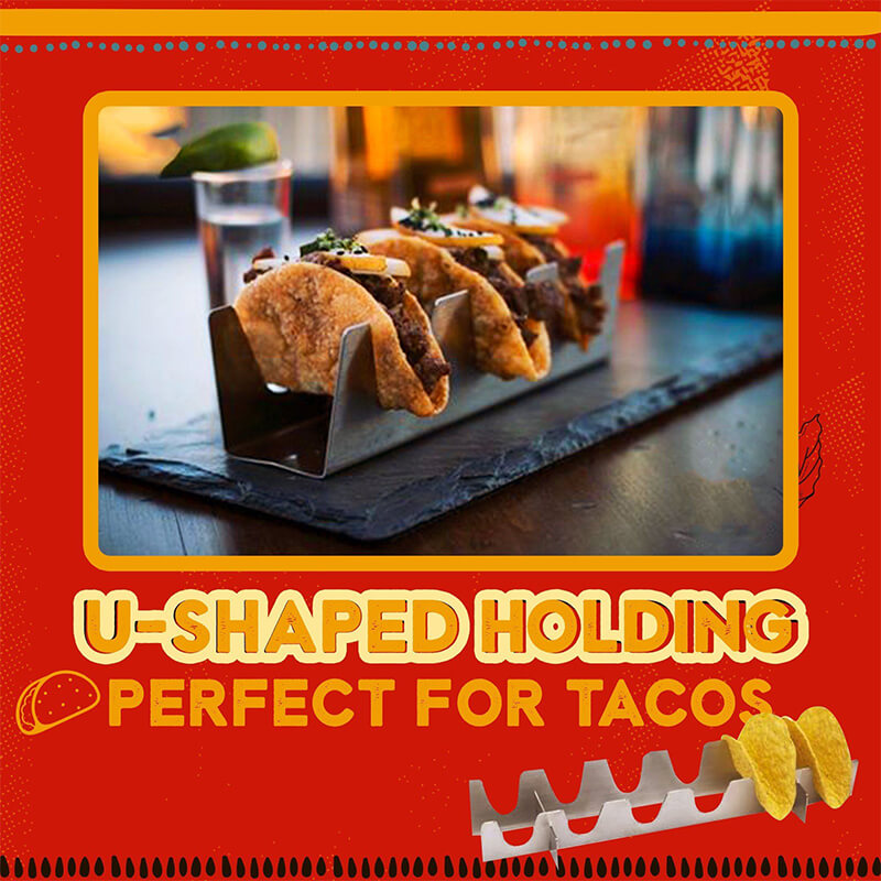 Stainless Steel Taco Holder - Taco Trays - Taco Rack