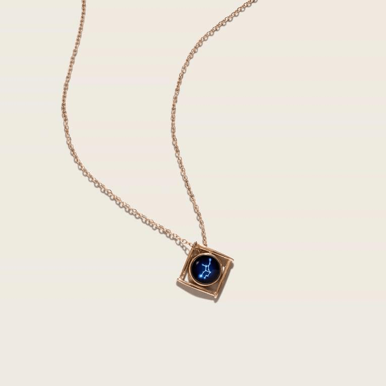 Astral Tetrad Necklace in Stainless Steel - Rose Gold Pendant Necklace