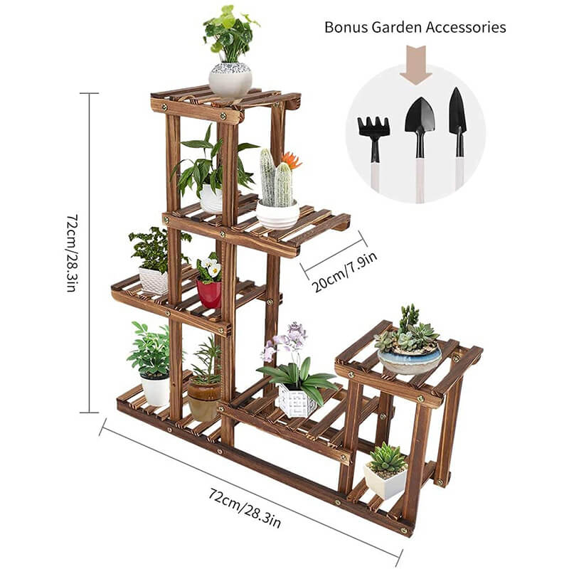 Indoor Plant Stands for Multiple Plants - Wood Plant Stand - Plant Shelf Indoor