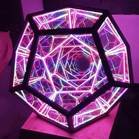 Infinite Dodecahedron Color Art Light  - Desktop Decoration Lights - Decorative Lights