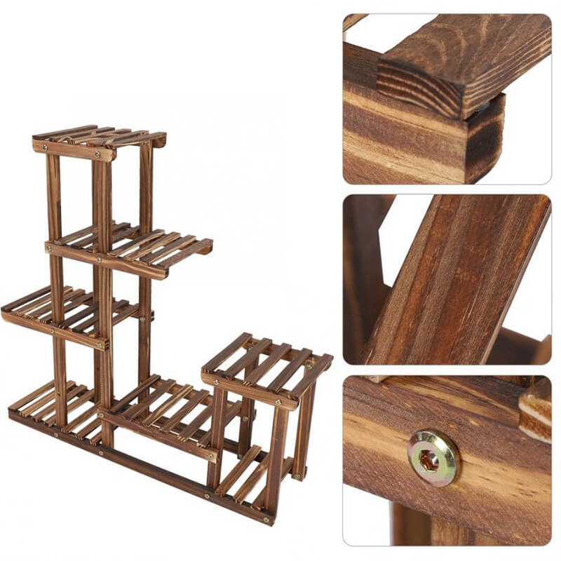 Indoor Plant Stands for Multiple Plants - Wood Plant Stand - Plant Shelf Indoor