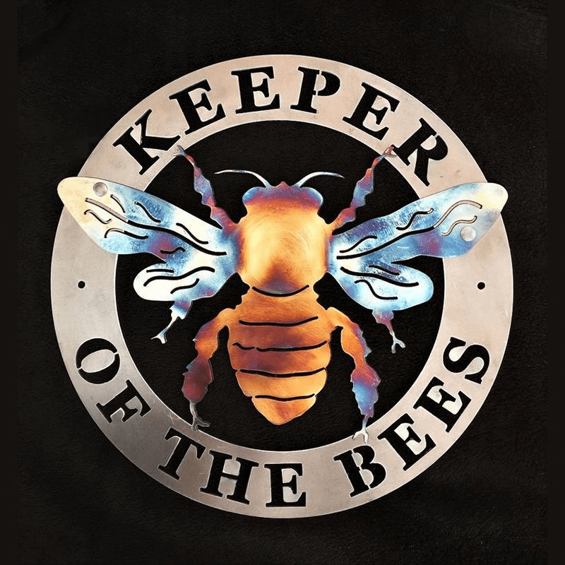 Keeper of the Bees, Outdoor Metal Wall Art, Outdoor Metal Art, Bee Keeper, Beekeeping Supplies