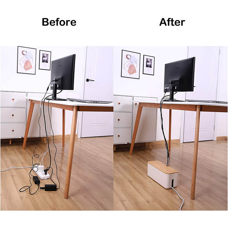 Cable Management Box - Cable Organizer Box - Box to Hide Cables