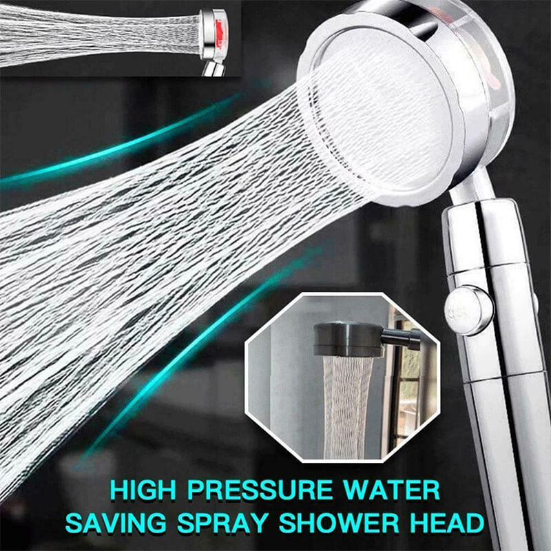 360° Power Shower Head -Rainfall Powerful Shower