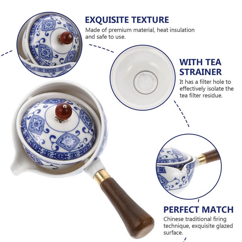 360° Rotation Tea Maker - Gift Porcelain Teapot