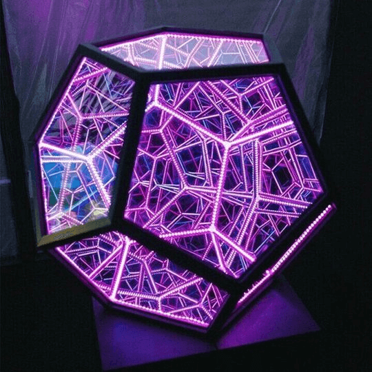 Infinite Dodecahedron Color Art Light  - Desktop Decoration Lights - Decorative Lights