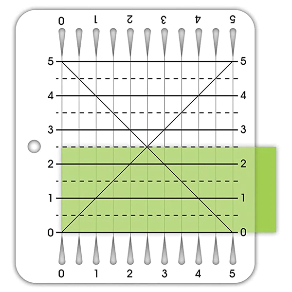 Strips Quilting Ruler (5" x 5")