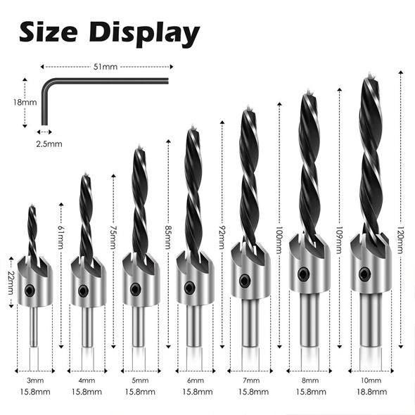 Countersink Drill Bits™ (7 Pcs)