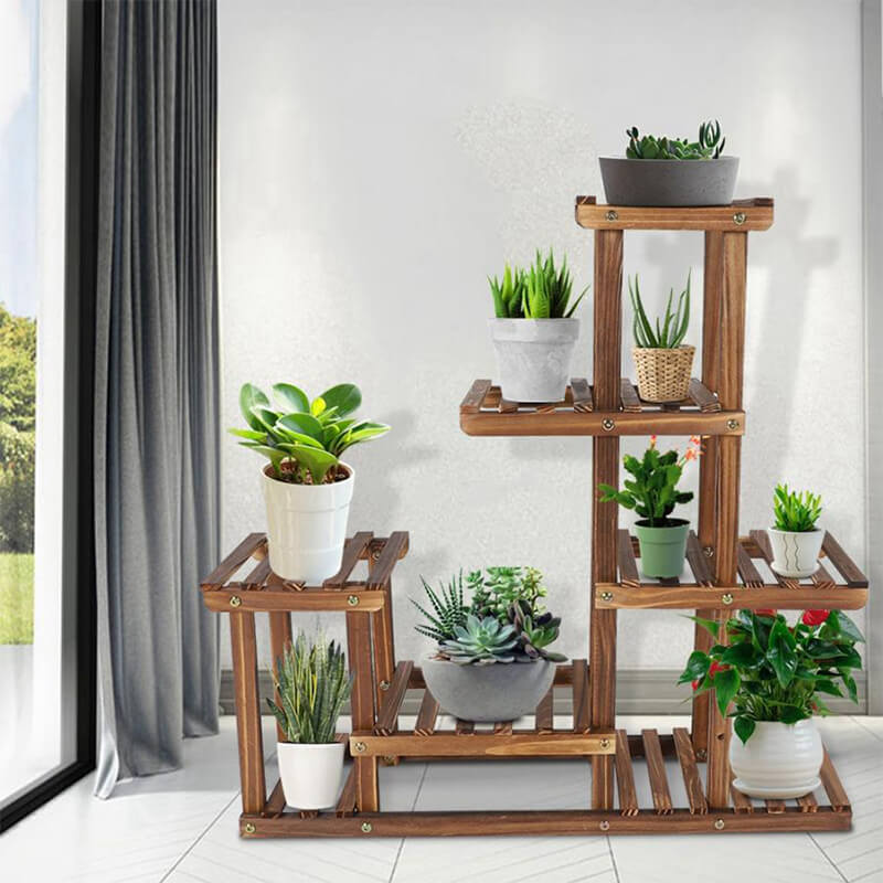Indoor Plant Stands for Multiple Plants - Wood Plant Stand - Plant Shelf Indoor