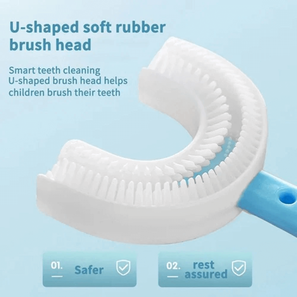 4 Pcs Soft 360° Kids U-shaped Toothbrush - Kid Toothbrush - Children's Soft Toothbrush