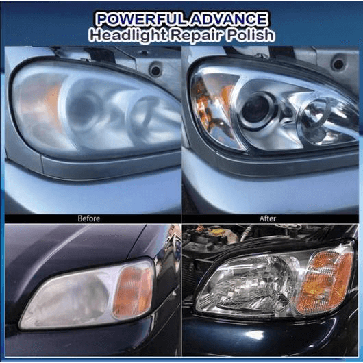 Advanced Headlight Repair Polish Spray - Polish Headlights - Lens Cleaner for Headlights