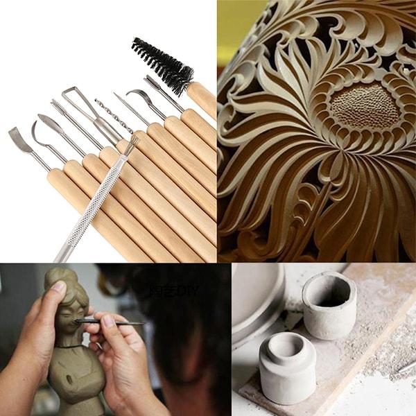 11 Pcs Clay Sculpture Tools