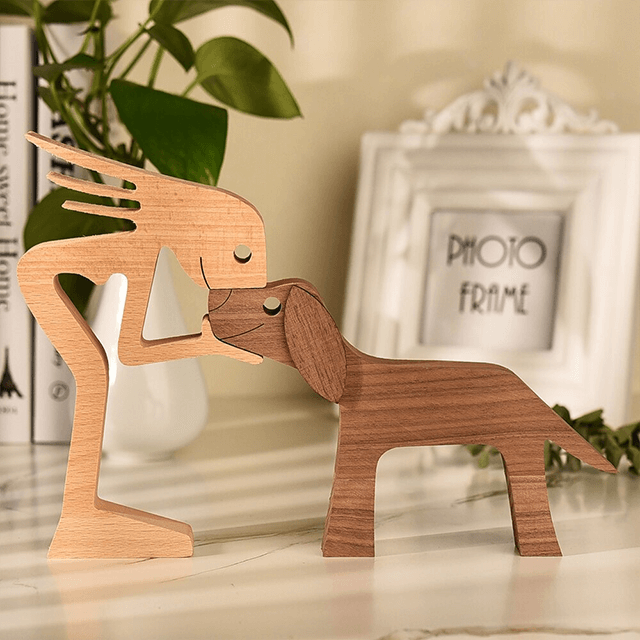 Pet Memorial Gifts | Dog Ornaments | Wood Sculpture |carved Wood Decor | Pet Memorial | Wooden Ornaments