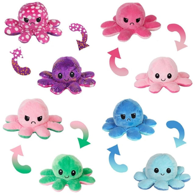 4 Pcs Octolove™ Plushies - Reversible Octolove