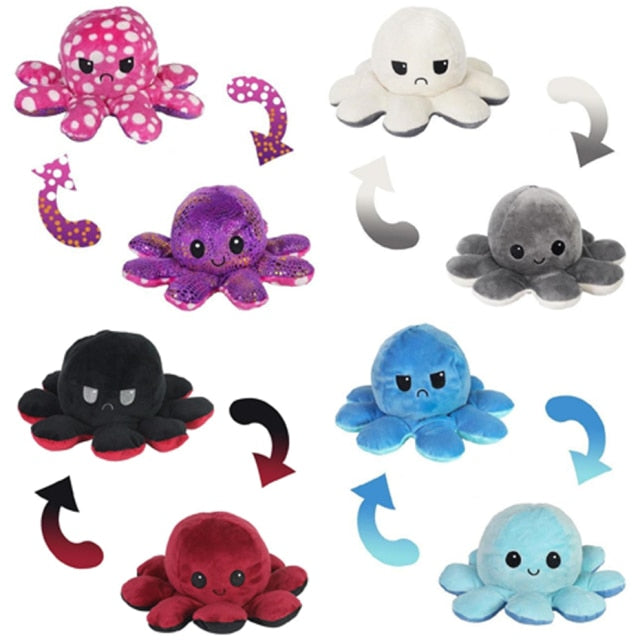 4 Pcs Octolove™ Plushies - Reversible Octolove