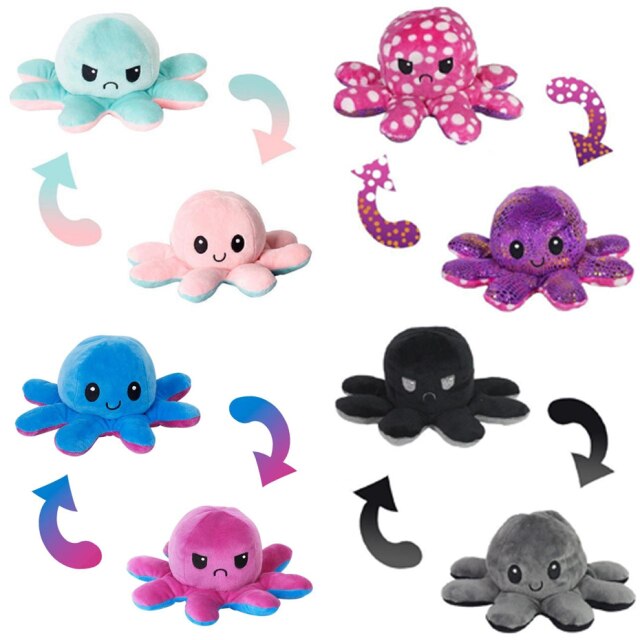 4 Pcs Octolove™ Plushies - Reversible Octolove