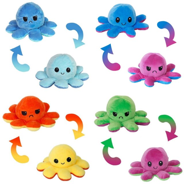 4 Pcs Octolove™ Plushies - Reversible Octolove