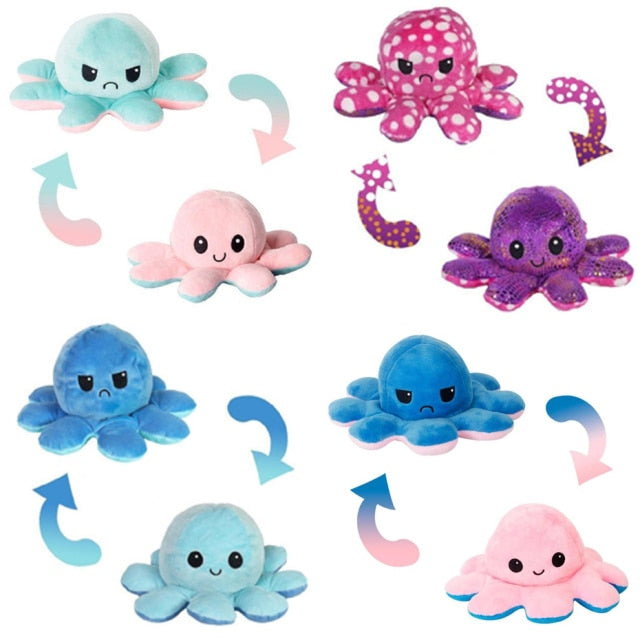 4 Pcs Octolove™ Plushies - Reversible Octolove